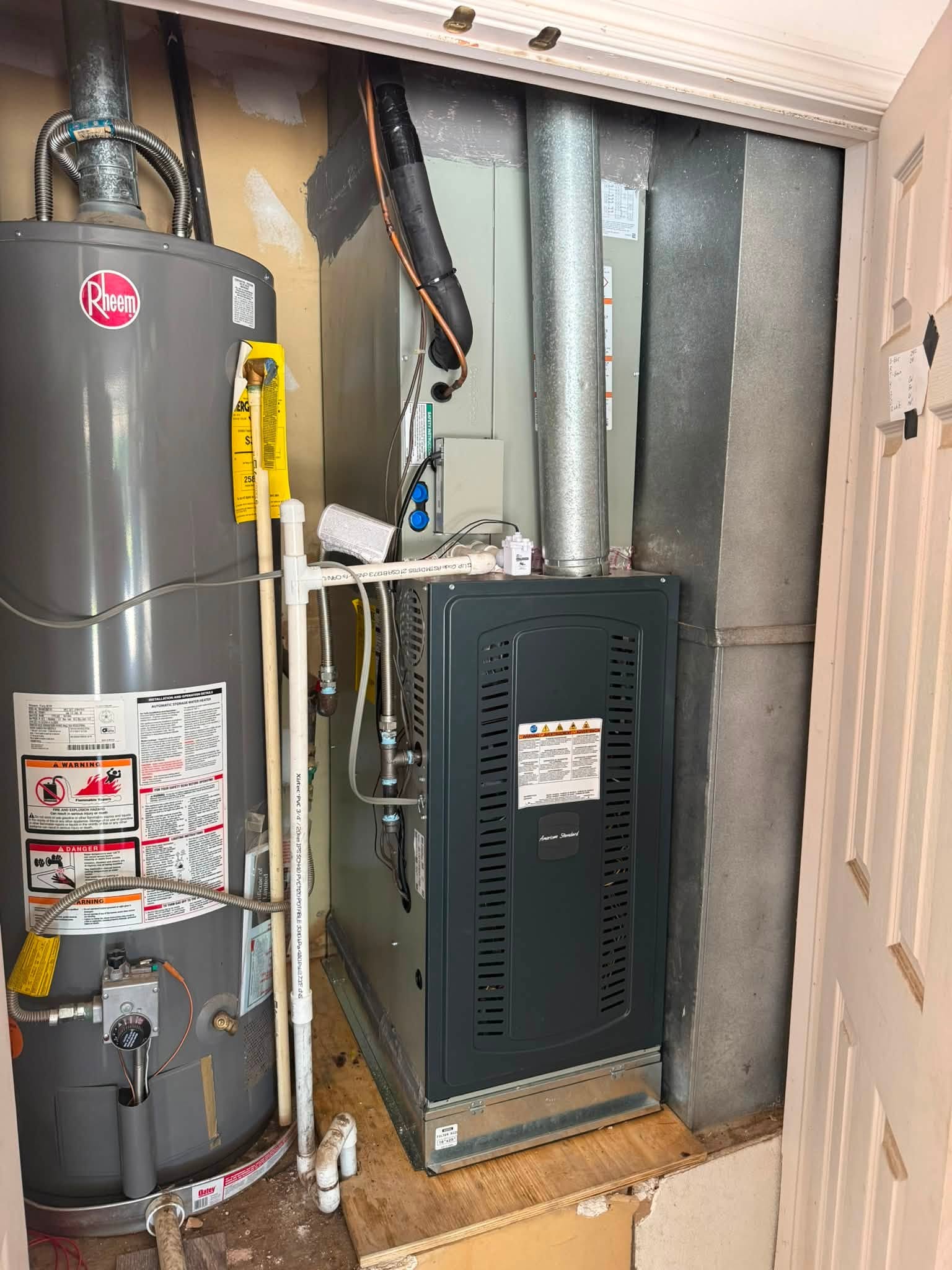 New HVAC system installed